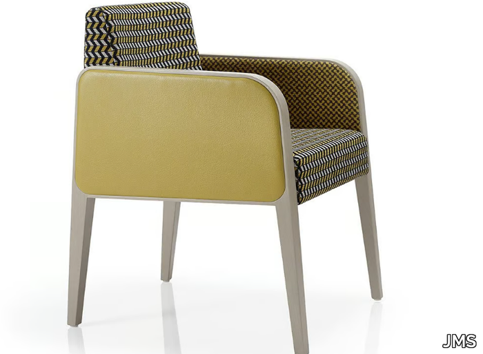 MAGNA - Fabric easy chair with armrests _ JMS