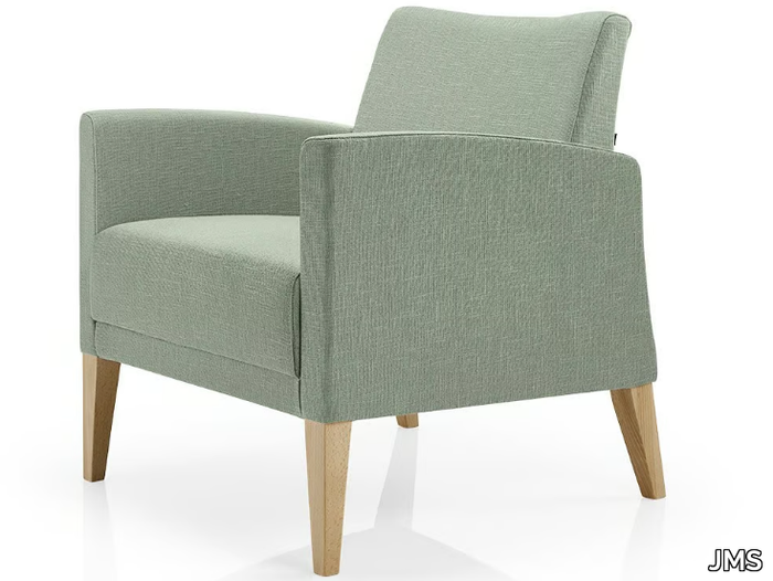 CASSIS - Fabric easy chair with armrests _ JMS