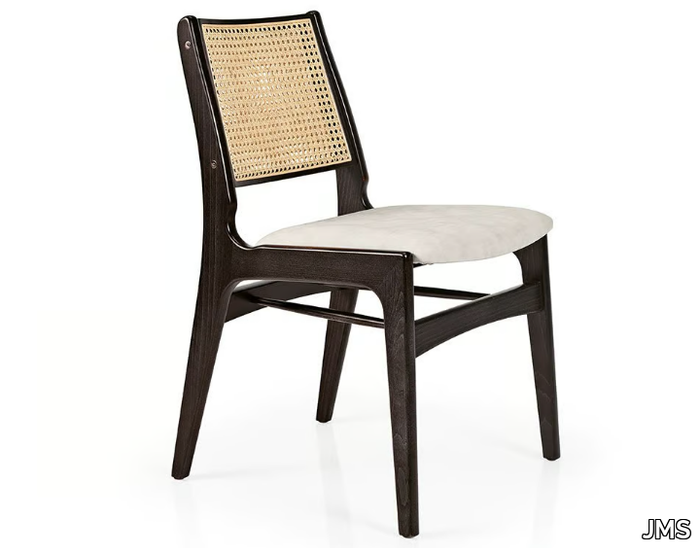 GEMMA M1084PA - Wooden chair with integrated cushion _ JMS