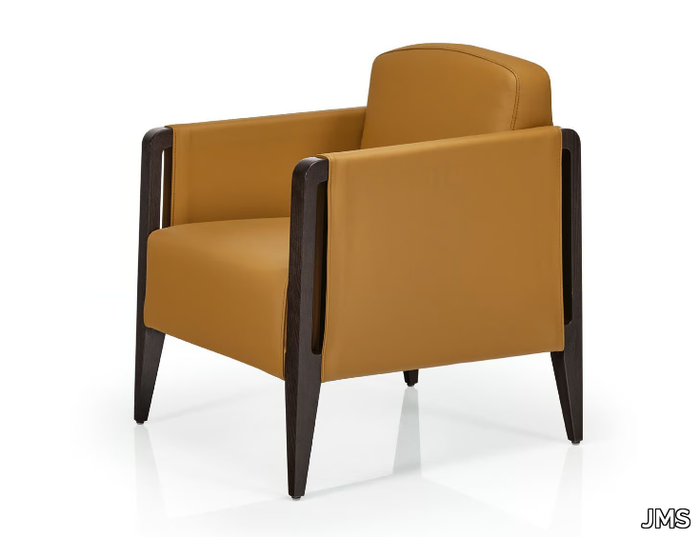 SAM M1269 - Leather armchair with armrests _ JMS