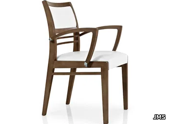 CASSIS - Chair with armrests open back _ JMS