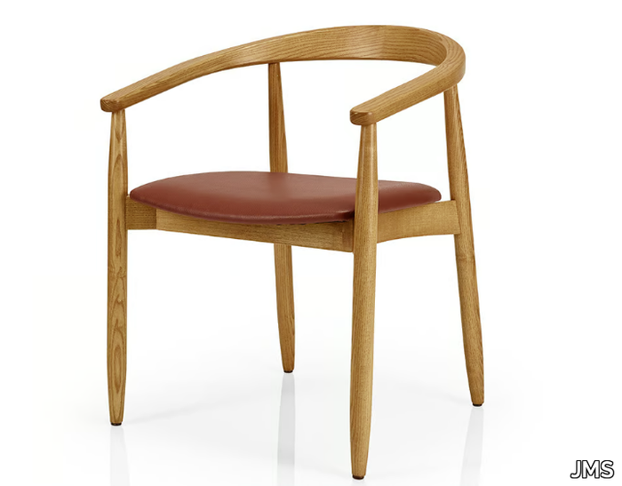 JOANNA - Wooden restaurant chair open back _ JMS