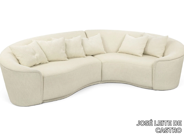 HUDSON - Curved corner 4 seater fabric sofa _ JOSÉ LEITE DE CASTRO