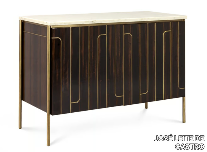 CUVRA - Ebony sideboard with Estremoz marble top _ JOSÉ LEITE DE CASTRO