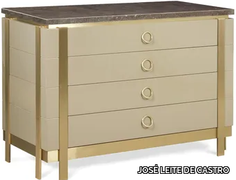 ARTORIA - Lacquered wooden and marble chest of drawers _ JOSÉ LEITE DE CASTRO