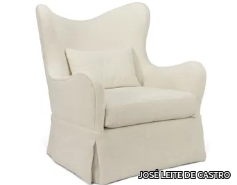 DUVET - Wing fabric armchair with armrests _ JOSÉ LEITE DE CASTRO