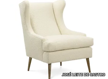 BELMONTE 7 - Wing fabric armchair with armrests _ JOSÉ LEITE DE CASTRO