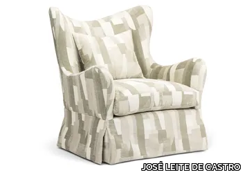 DUVET - Fabric armchair with armrests _ JOSÉ LEITE DE CASTRO