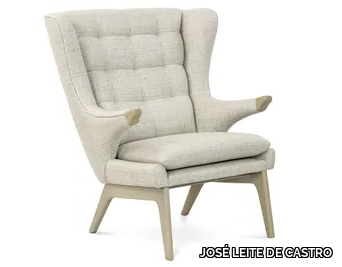 HESTERIA - Tufted fabric armchair with armrests _ JOSÉ LEITE DE CASTRO