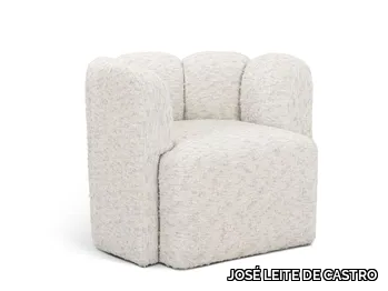 HOPPER - Fabric armchair with armrests _ JOSÉ LEITE DE CASTRO