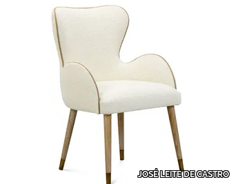 IVY 1 - Upholstered fabric chair with armrests _ JOSÉ LEITE DE CASTRO