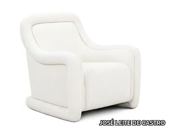 PETRA - Fabric armchair with armrests _ JOSÉ LEITE DE CASTRO