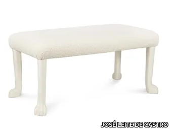 GATOR - Upholstered fabric bench with plaster legs _ JOSÉ LEITE DE CASTRO