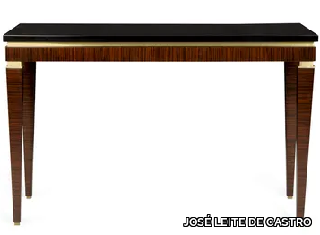 IRMA - Rectangular ebony and granite console table _ JOSÉ LEITE DE CASTRO