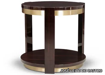 PARKER - Round ebony high side table _ JOSÉ LEITE DE CASTRO