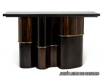 PORTIA - Console table with granite top and wooden base _ JOSÉ LEITE DE CASTRO