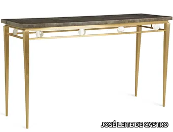 WINTOUR - Rectangular brass and marble console table _ JOSÉ LEITE DE CASTRO