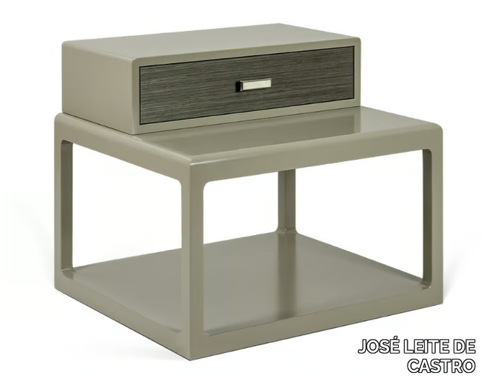 SAGE - Rectangular wooden bedside table with drawer _ JOSÉ LEITE DE CASTRO