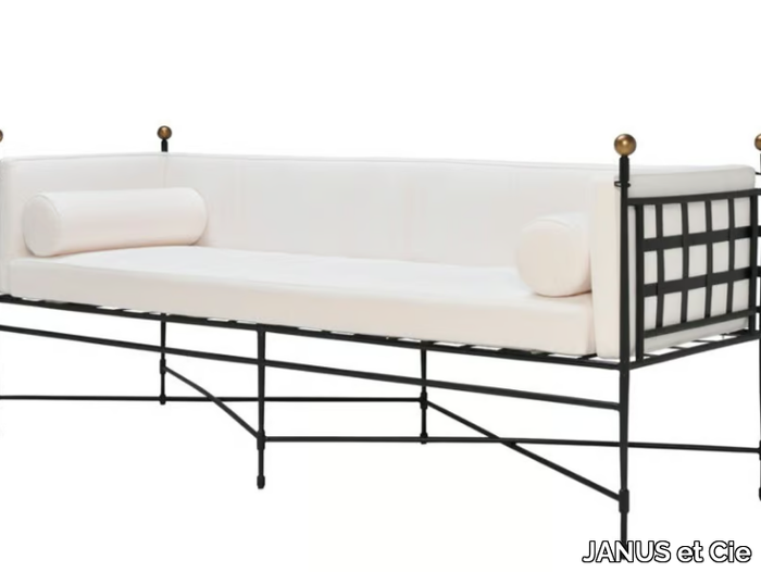 AMALFI DEEP TUXEDO - 3 seater stainless steel garden sofa _ JANUS et Cie