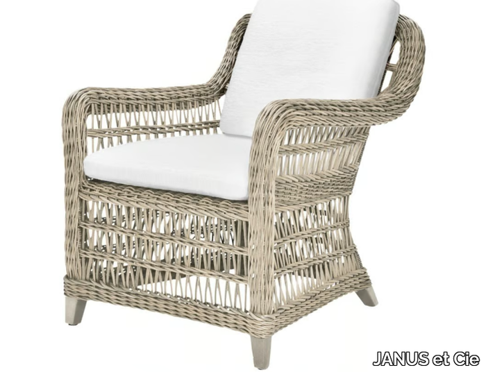 ARBOR - JanusFiber® armchair with armrests _ JANUS et Cie