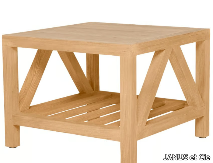 ARBOR - Square teak side table _ JANUS et Cie