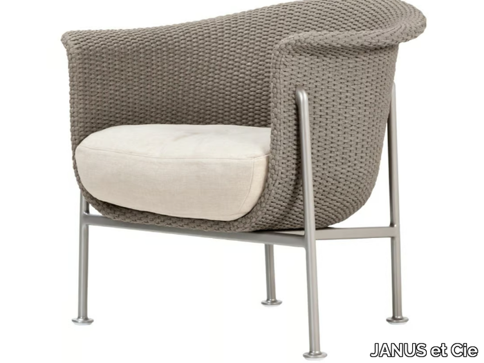 GINA - Polyolefin yarn ropes lounge chair _ JANUS et Cie