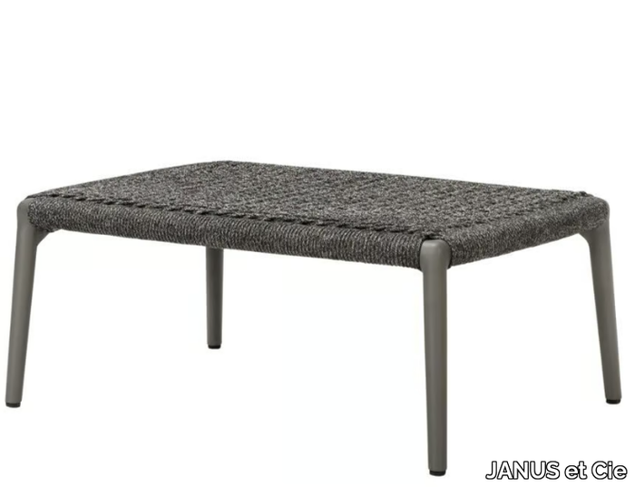 KNOT - Olefin rope and aluminium footstool _ JANUS et Cie