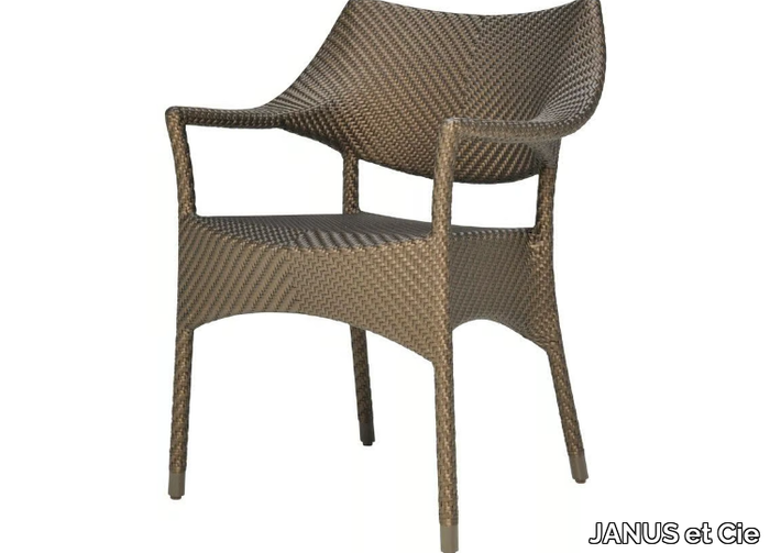 AMARI - JanusFiber® garden chair with armrests _ JANUS et Cie