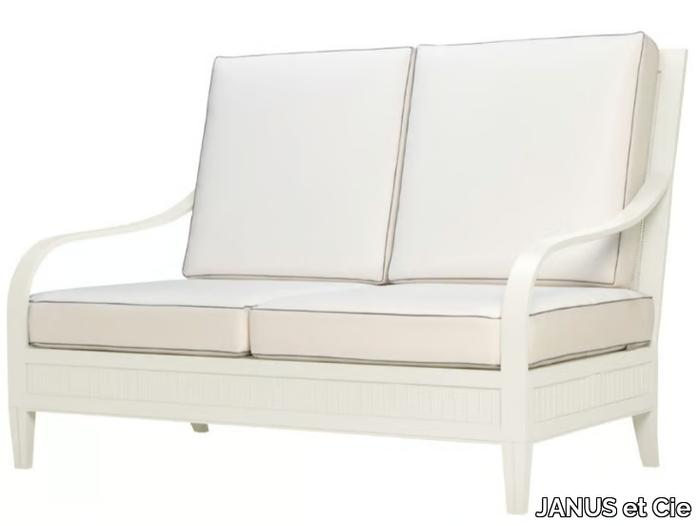 SAVANNAH - 2 seater powder coated aluminium sofa _ JANUS et Cie