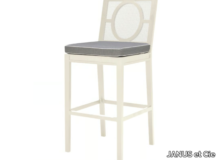 SAVANNAH - Powder coated aluminium barstool _ JANUS et Cie