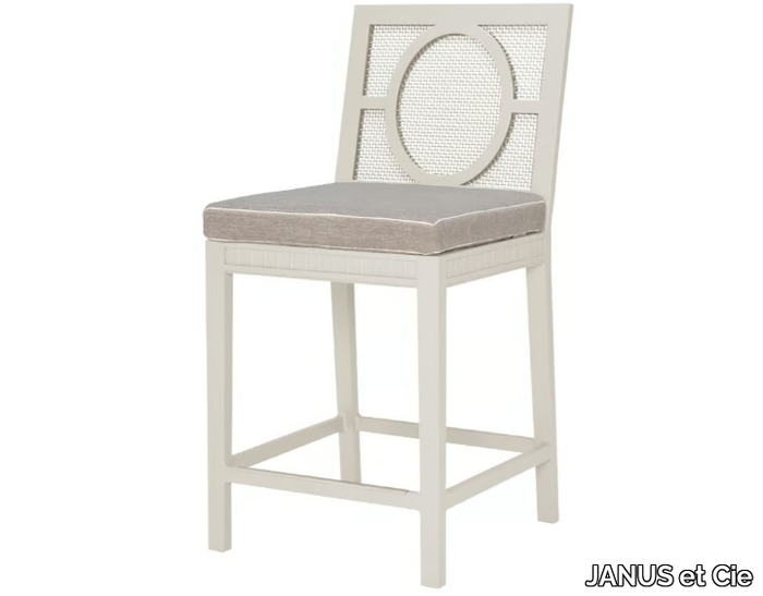 SAVANNAH - Powder coated aluminium stool _ JANUS et Cie