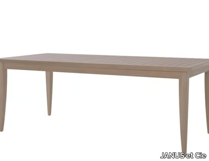 RELAIS - Rectangular teak dining table _ JANUS et Cie