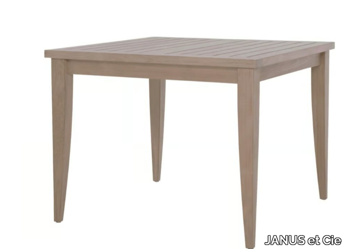 RELAIS - Square teak dining table _ JANUS et Cie