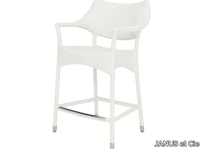 AMARI - JanusFiber® barstool with armrests _ JANUS et Cie