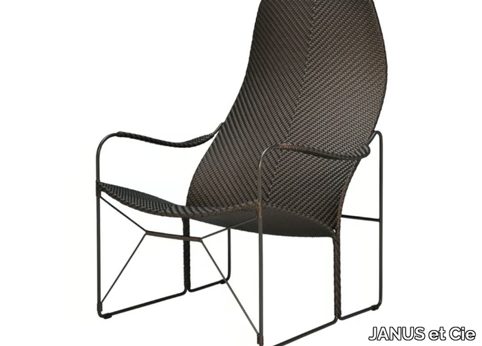 WHISKEY - JanusFiber® garden armchair with armrests _ JANUS et Cie