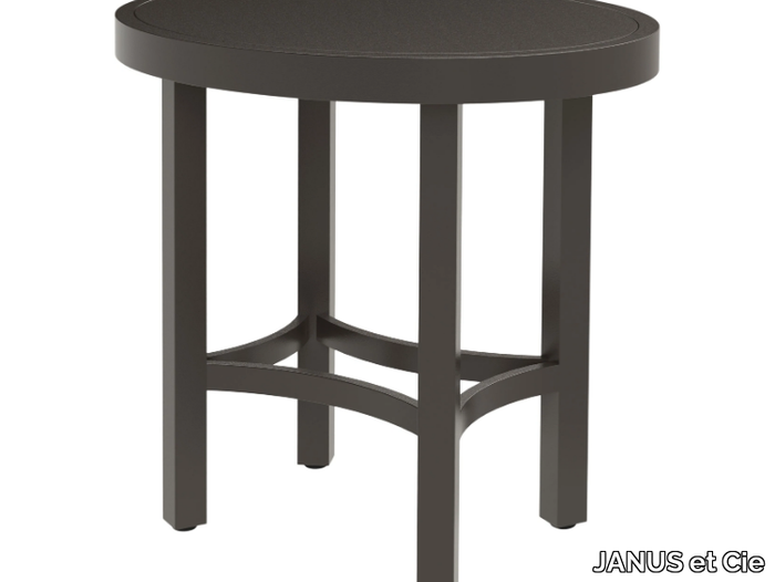 FIORE - Oval aluminium garden side table _ JANUS et Cie