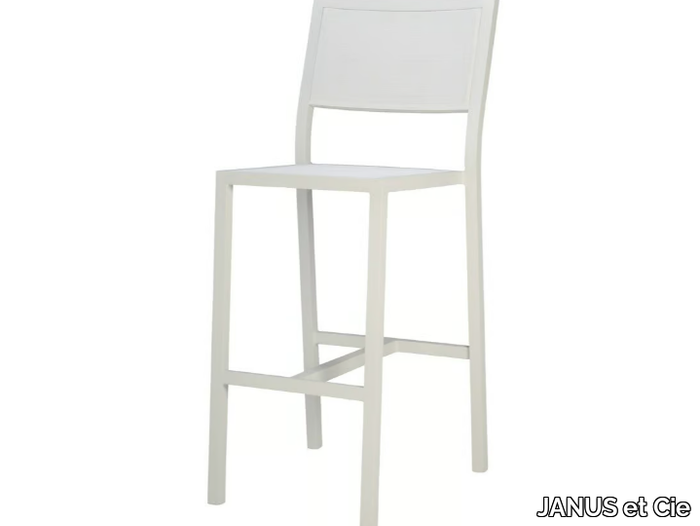 DUO - Garden stool with back _ JANUS et Cie