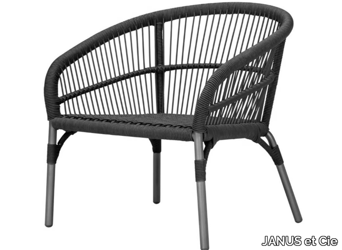 NEXUS - Garden polypropylene easy chair with armrests _ JANUS et Cie