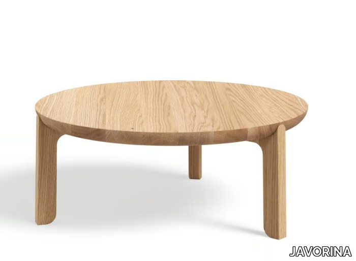 JURO Ø68 - Round wooden coffee table _ JAVORINA