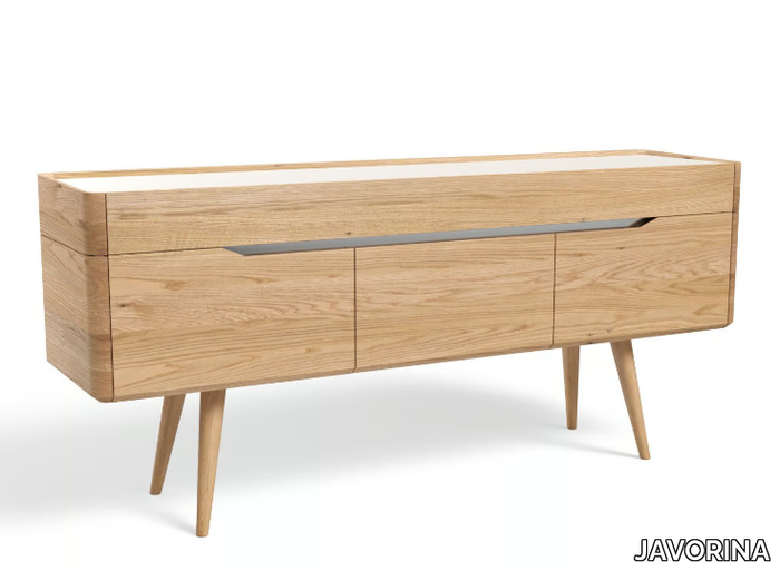 TERRA - Wooden sideboard with doors _ JAVORINA