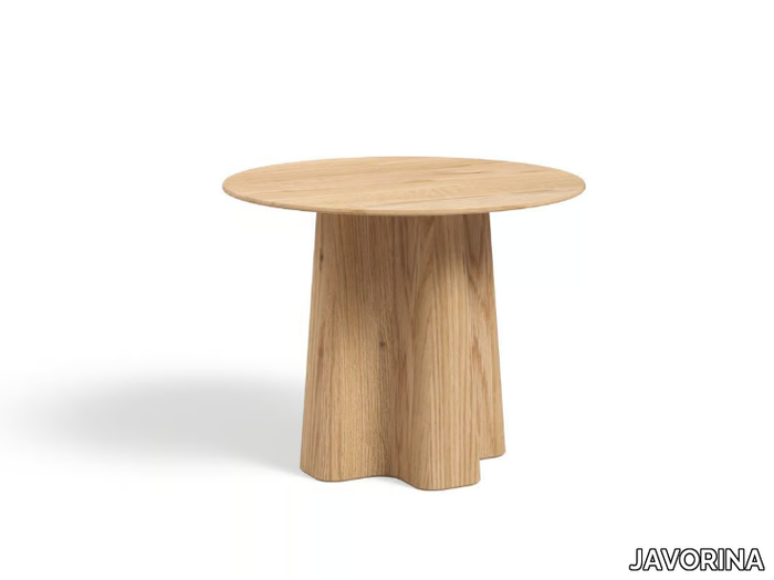 XX Ø50 - Round wooden coffee table _ JAVORINA