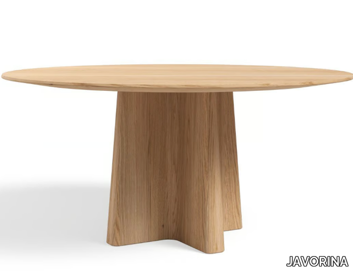 XX Ø160 - Round wooden dining table _ JAVORINA