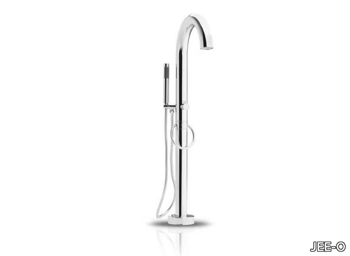 ORIGINAL BATH MIXER - Floor standing stainless steel bathtub mixer with hand shower _ JEE-O