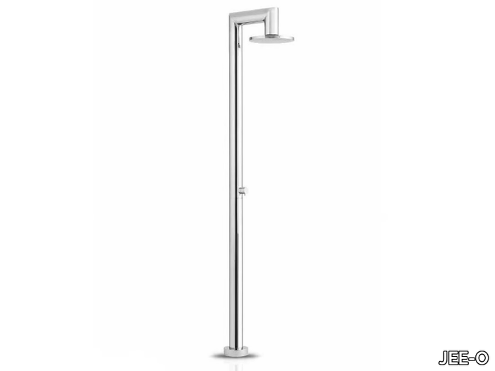 FATLINE SHOWER 04 - Floor standing stainless steel shower panel with overhead shower _ JEE-O