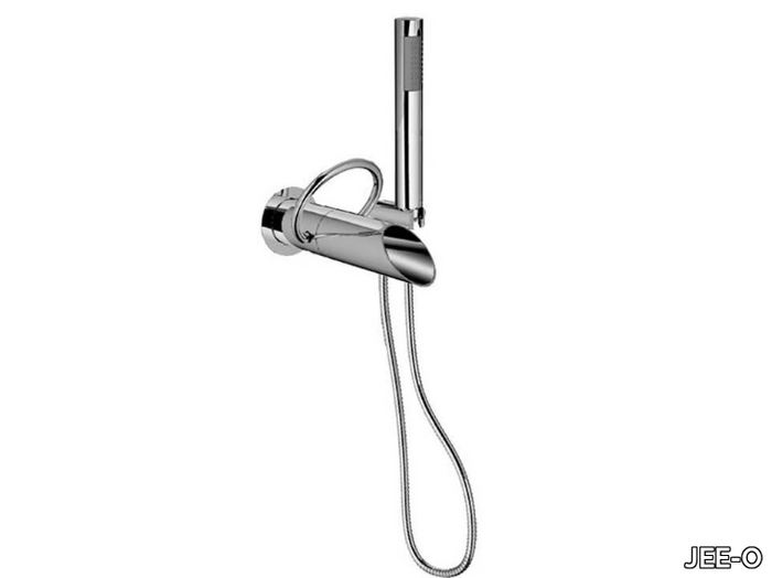 PURE BATH WALL MIXER - Wall-mounted 1 hole stainless steel bathtub mixer with hand shower _ JEE-O