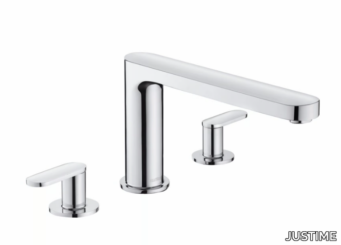 CHARMING PLUS - 3 hole chromed brass bathtub tap _ JUSTIME