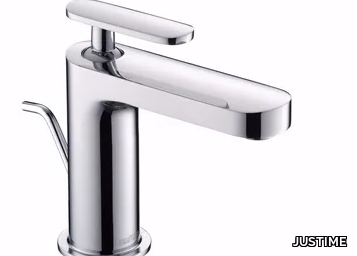 CHARMING PLUS - Countertop single handle chromed brass washbasin mixer _ JUSTIME