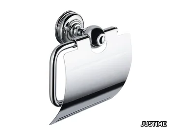 CLASSIK - Metal toilet roll holder with cover _ JUSTIME