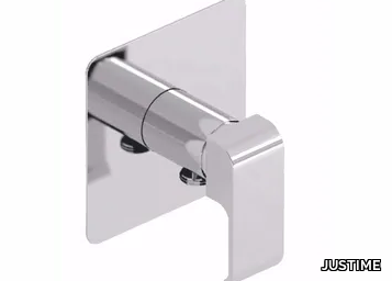 DRAGON - Single handle chromed brass shower mixer with plate _ JUSTIME