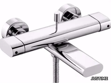 PERFECTO - 2 hole wall-mounted chromed brass bathtub mixer _ JUSTIME